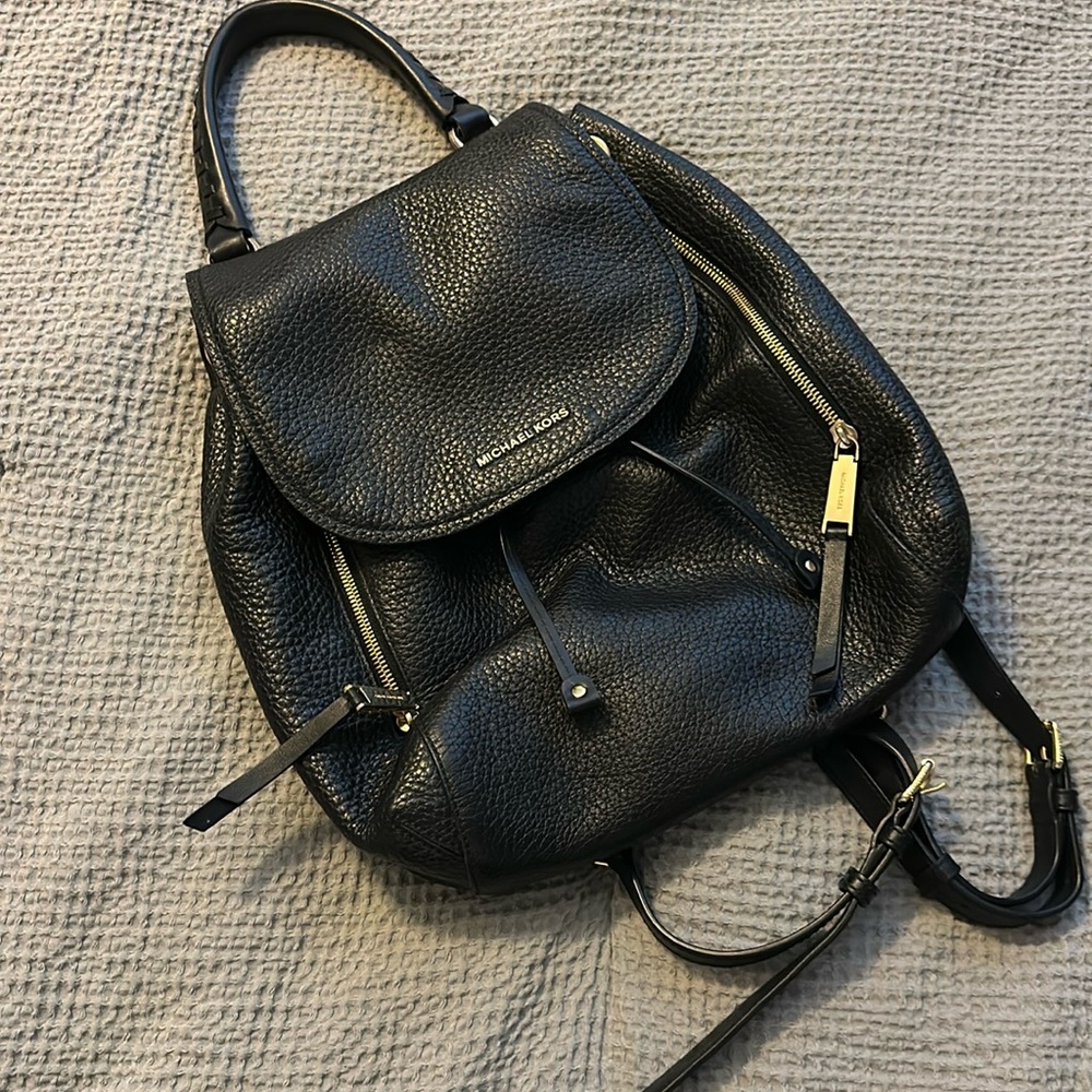 Michael Kors Black Backpack